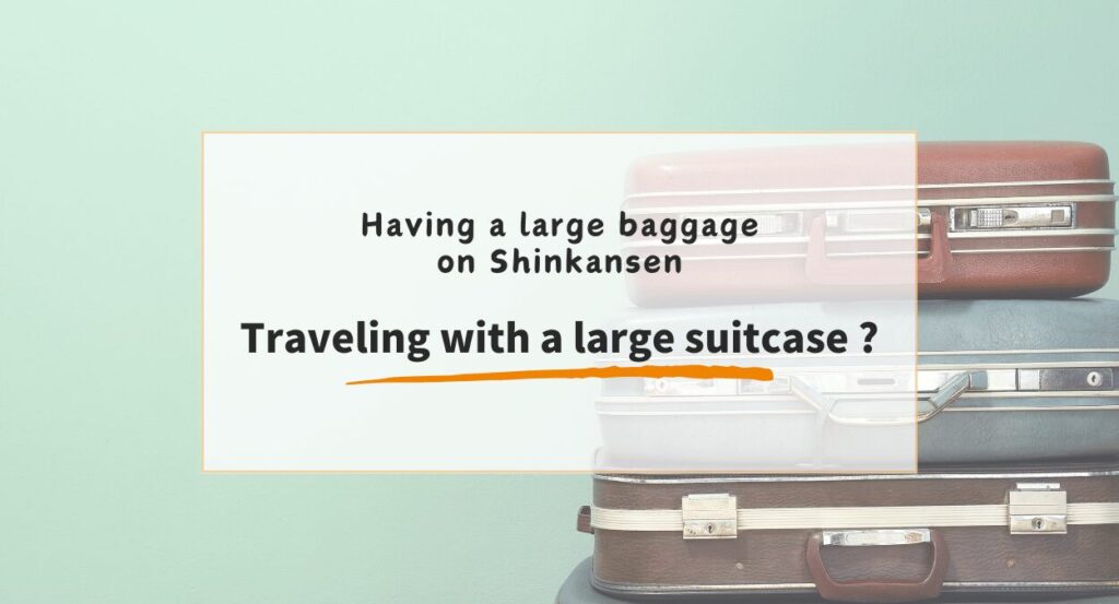 Large suitcase on Shinkansen