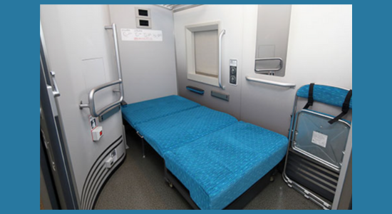 multi purpose space on Shinkansen