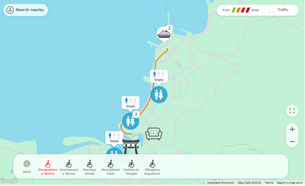 Miyajima Accessibility Map