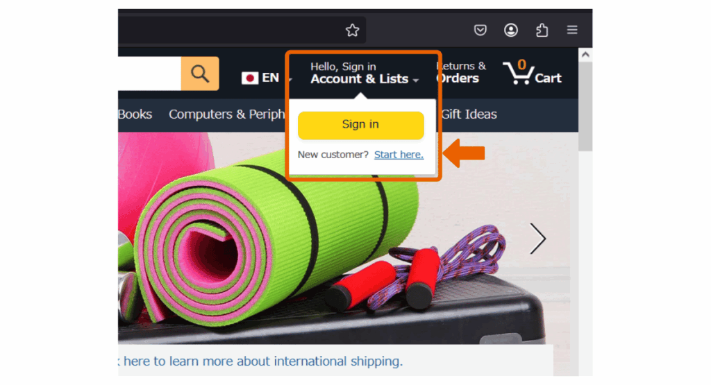 New Customer? Start here.